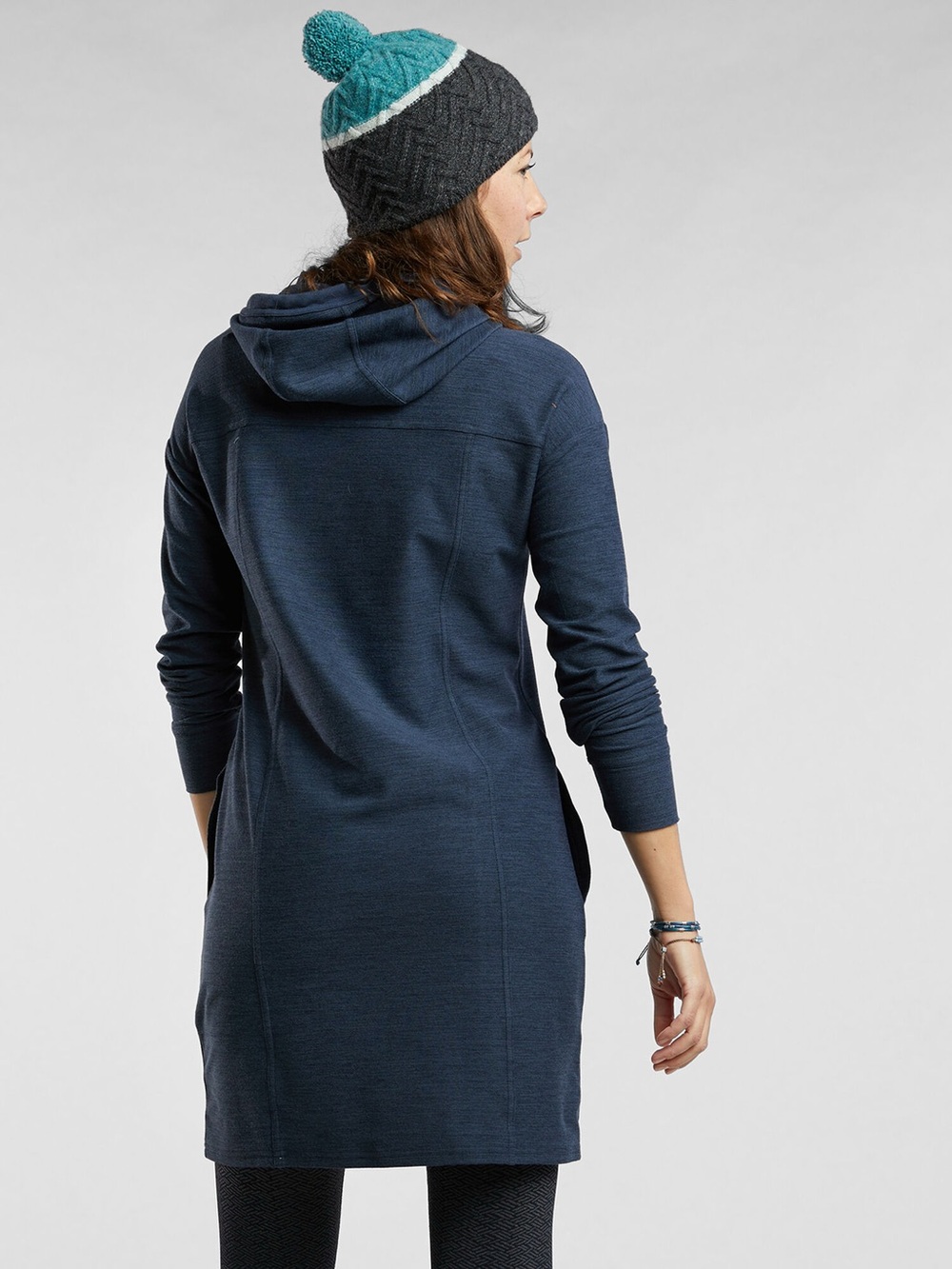 Toad & Co. Hibernation Hoodie Dress Gorpcore Athleisure Travel Cozy  L NWT - Picture 7 of 15